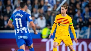 ¡Qué buena racha! Barcelona ganó 3-1 a Alavés pese a terminar con 10 jugadores
