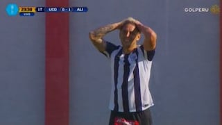 Alianza Lima: Alejandro Hohberg iba a marcar un golazo, pero el travesaño le dijo no