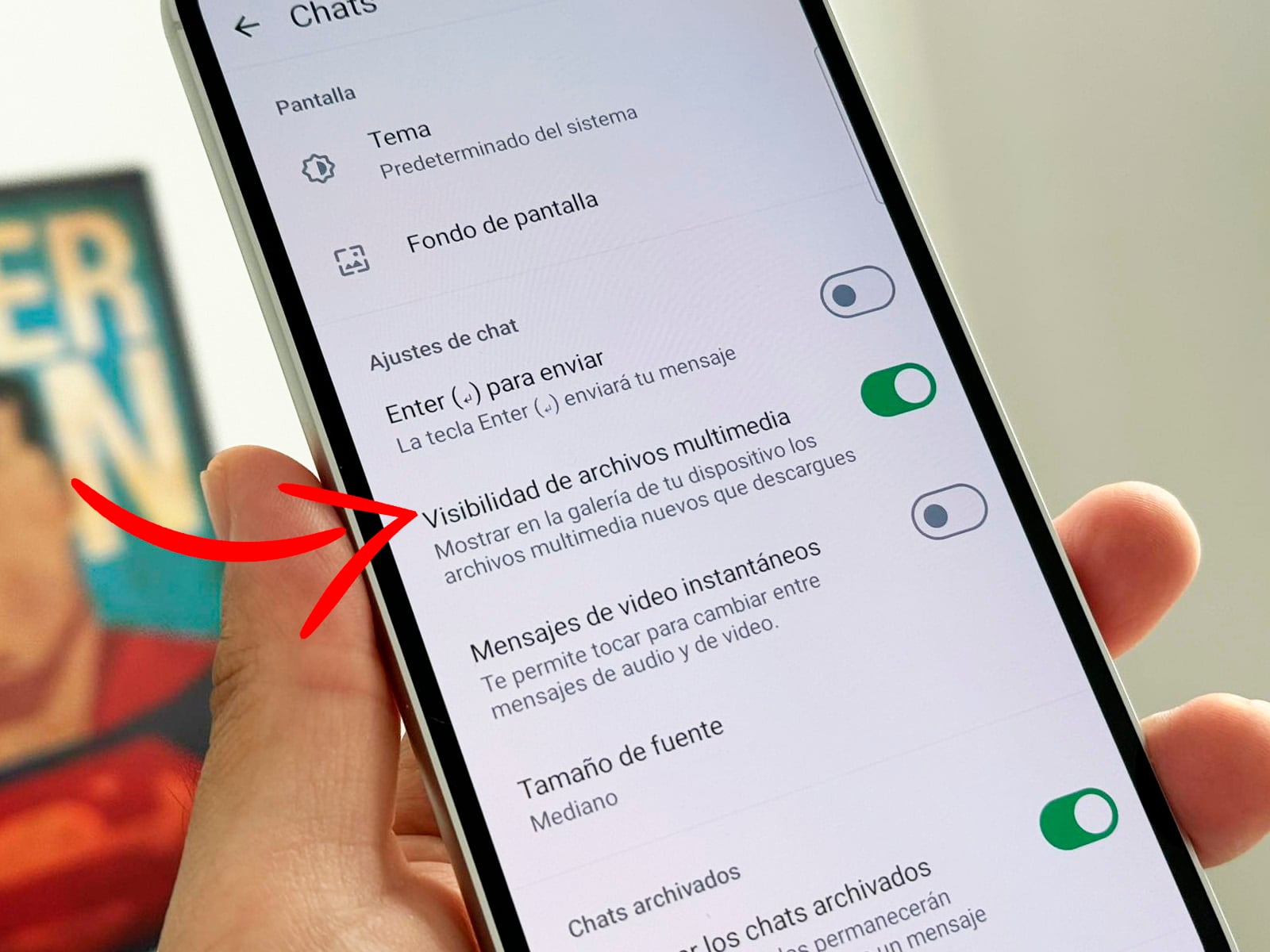 WHATSAPP | Esta es la opción que debes pulsar para que veas las fotos que te mandan en WhatsApp sin entrar en la app. (Foto: Depor - Rommel Yupanqui)