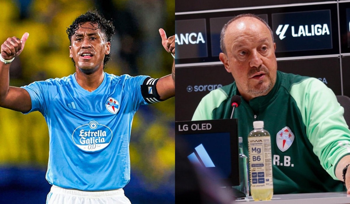 Tapia le brindó su total respaldo al DT de Celta de Vigo a pesar de los malos resultados en LaLiga. (Foto: Composición).