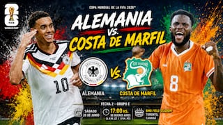 TyC Sports transmitió el partido Alemania-Costa de Marfil por la fecha 2 del Mundial de Fútbol 2026
