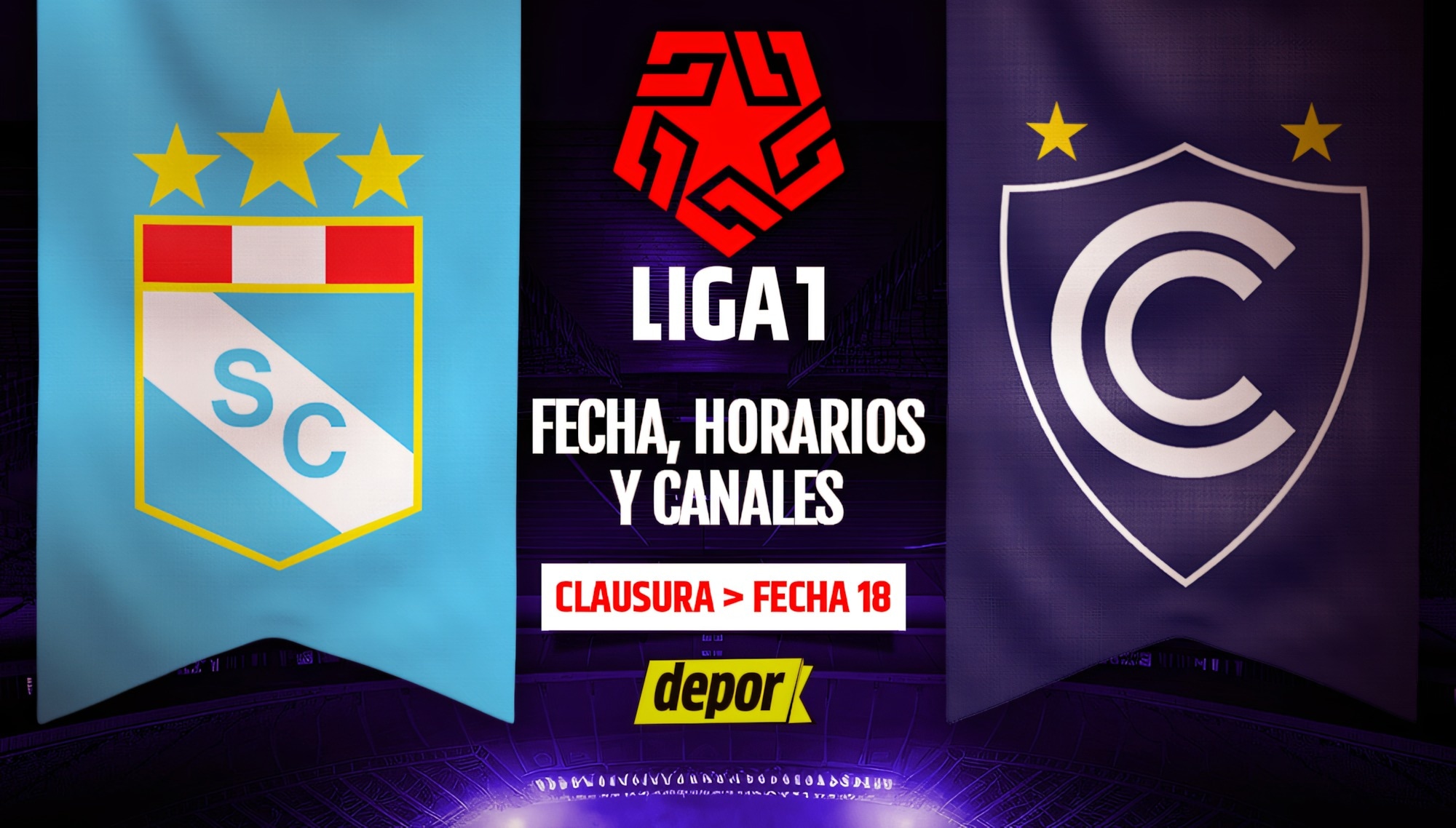 Sporting Cristal vs Cienciano por la Liga 1 | Diseño: Christian Marlow