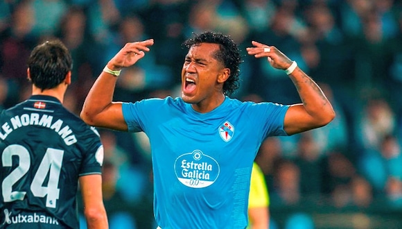 Renato Tapia salió lesionado del partido de Celta de Vigo. (Foto: Agencias)
