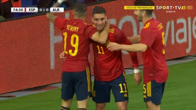 Como en el Barça: así fue el gol de Ferran Torres para el 1-0 de España vs. Albania [VIDEO]