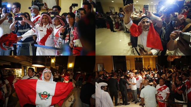 La ‘12′ siempre presente: así fue el recibimiento de los hinchas a la Selección Peruana en Doha [FOTOS]
