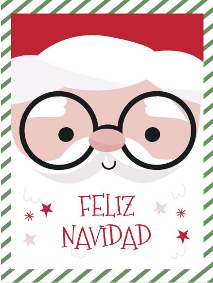 Tarjetas de Navidad para imprimir y compartir este 25 de diciembre (Foto: Pinterest).