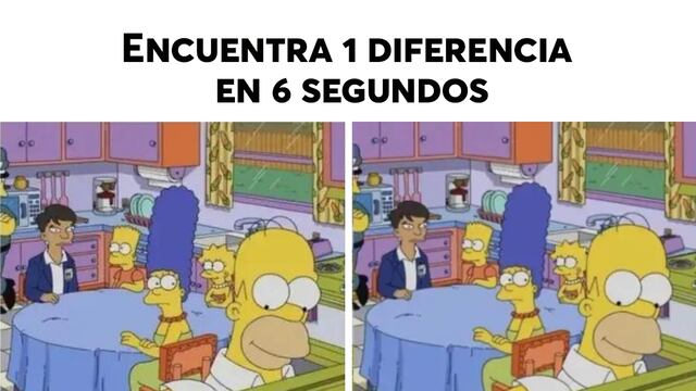 Reto visual de los Simpson: Encuentra la diferencia en 6 segundos	