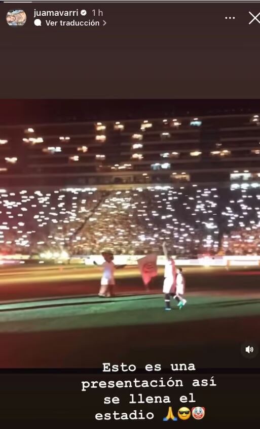 La publicación de Vargas sobre Guerrero. (Foto: Instagram Juan Vargas)