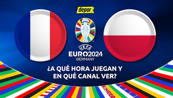 Francia y Polonia juegan por la fecha 3 de la Eurocopa 2024. (Diseño: Depor)