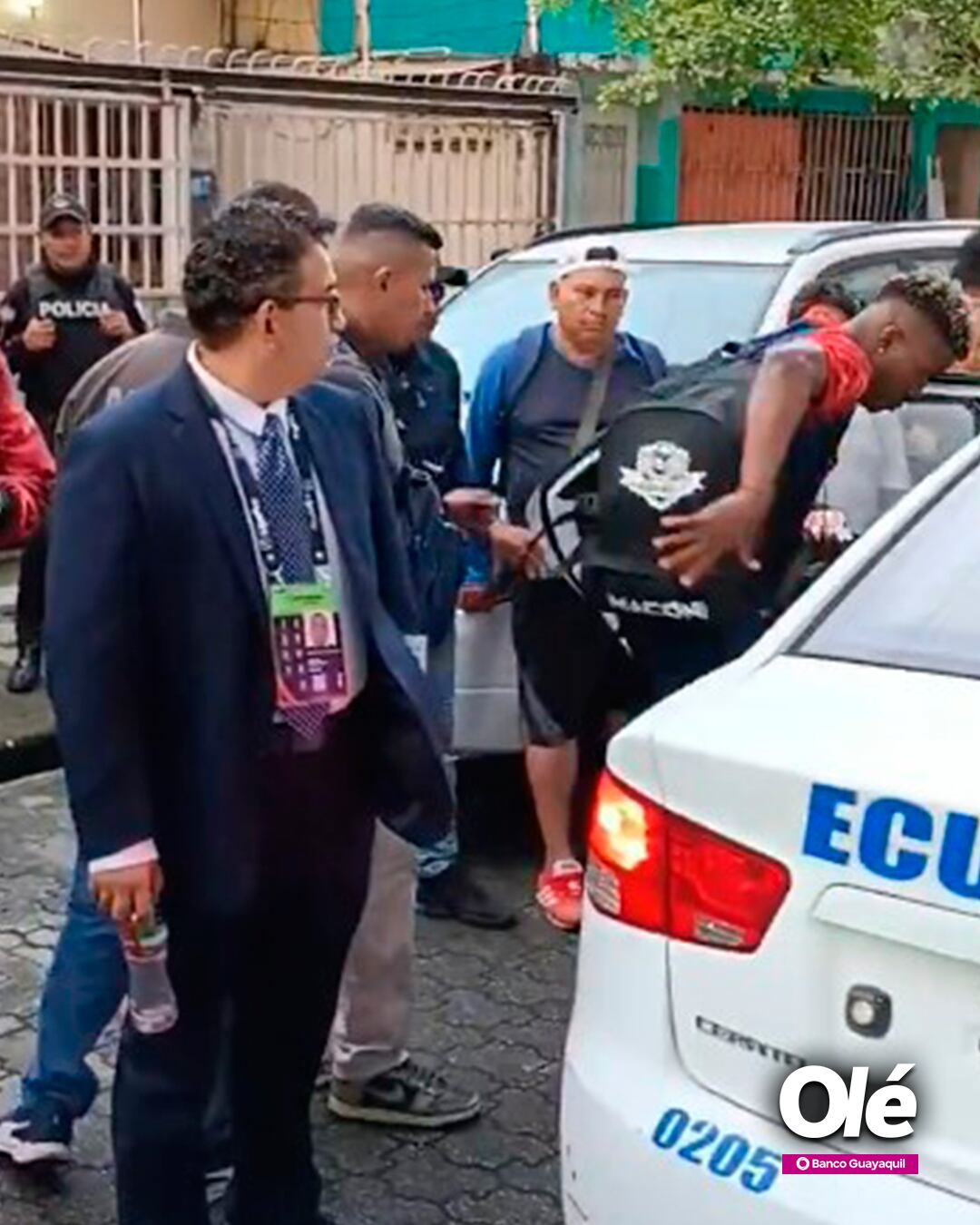 Futbolista Carlos Arboleda fue detenido en Ecuador. (Captura: Olé Ecuador)