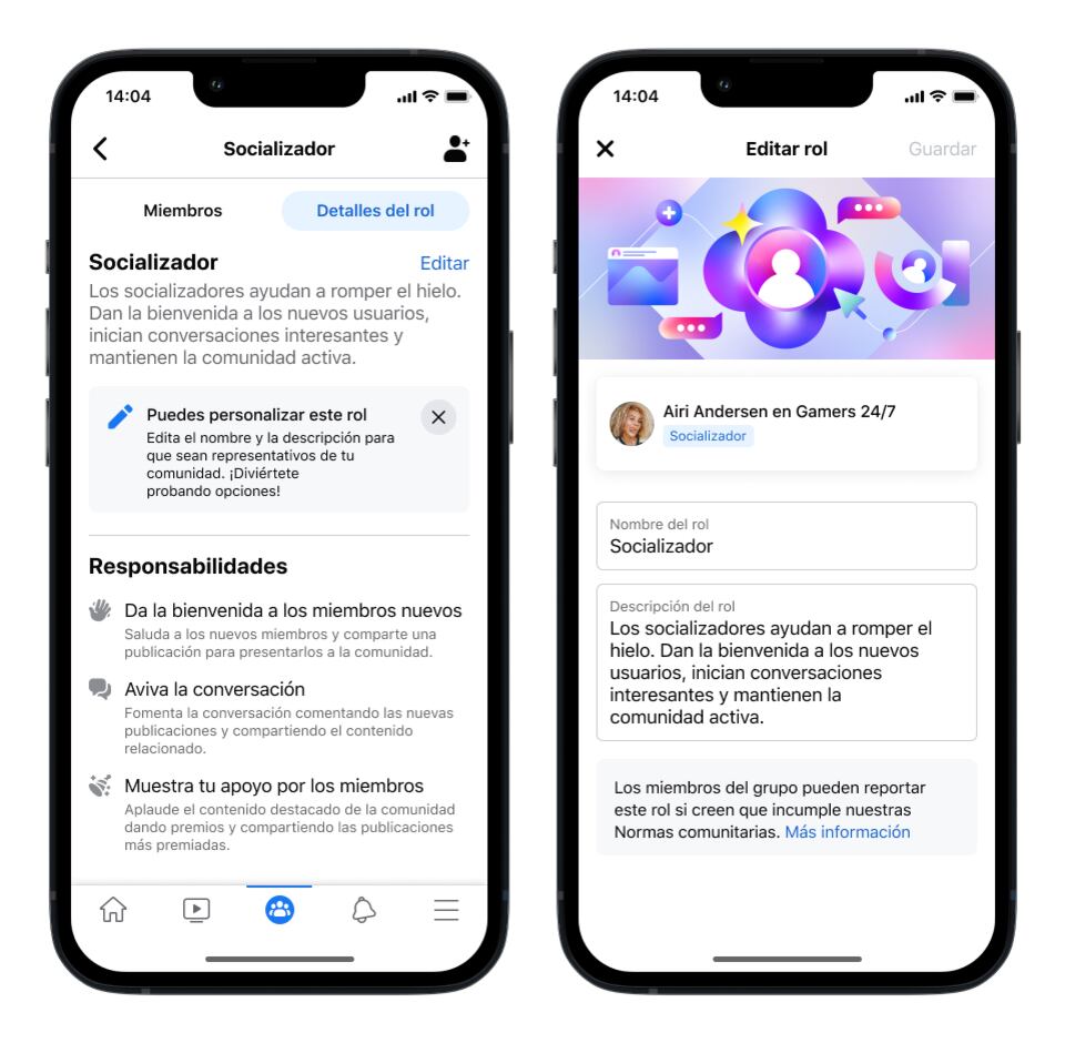 Cambios en Grupos de Facebook