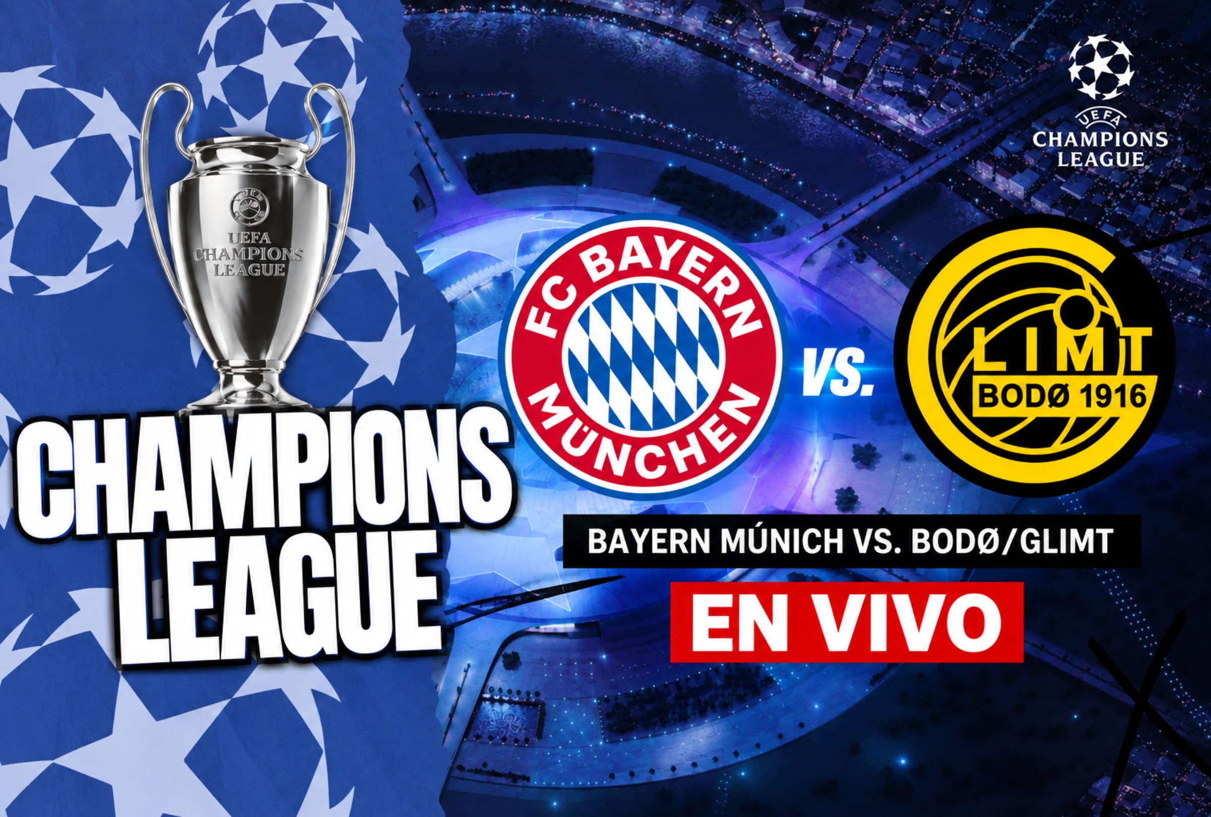 MÚNICHA (ALEMANIA), 09/09/2026.- Sigue Bayern Múnich vs. Bodø/Glimt EN VIVO por la Champions League 2026-27. Consulta horarios, canales, plataformas de streaming y formaciones. FOTO DE ALEXANDRA BEIER PARA AFP