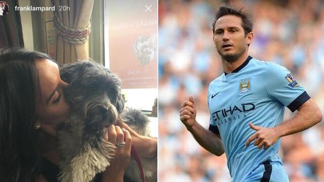 Lampard publicó una foto de su esposa y su perra... el comentario que hizo incendió a Inglaterra