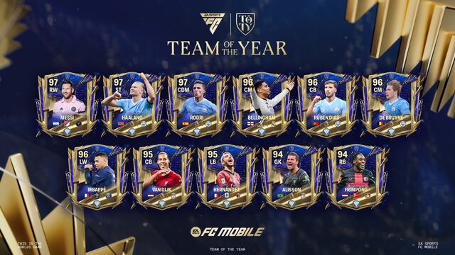 El equipo del año de EA Sports FC Mobile ha llegado [VIDEO]