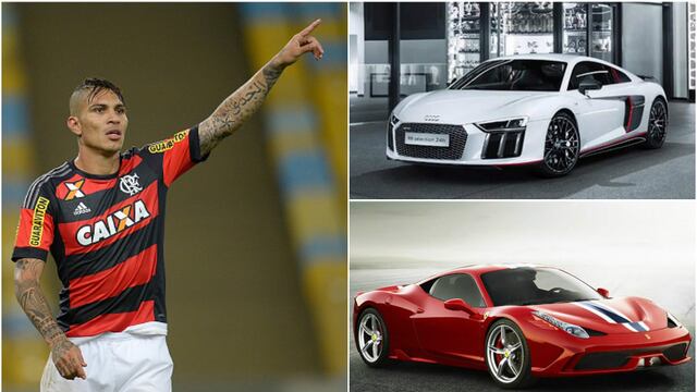 Paolo Guerrero y los autos más valiosos del crack del Flamengo