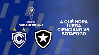 ¿A qué hora juega Cienciano vs. Botafogo EN VIVO hoy por ida de octavos de final de Copa Sudamericana 2026?