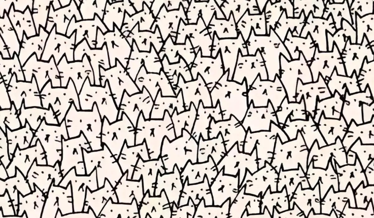 Reto Visual: ¿Puedes ver al perro oculto entre los gatos? Pocos han resuelto este reto visual (Foto: GenialGuru)