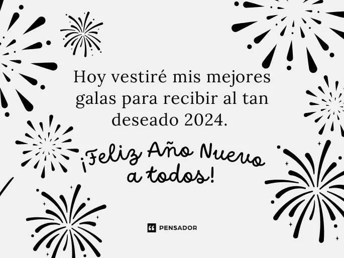Imágenes con frases para la celebración del Año Nuevo 2024. (Foto: Internet)