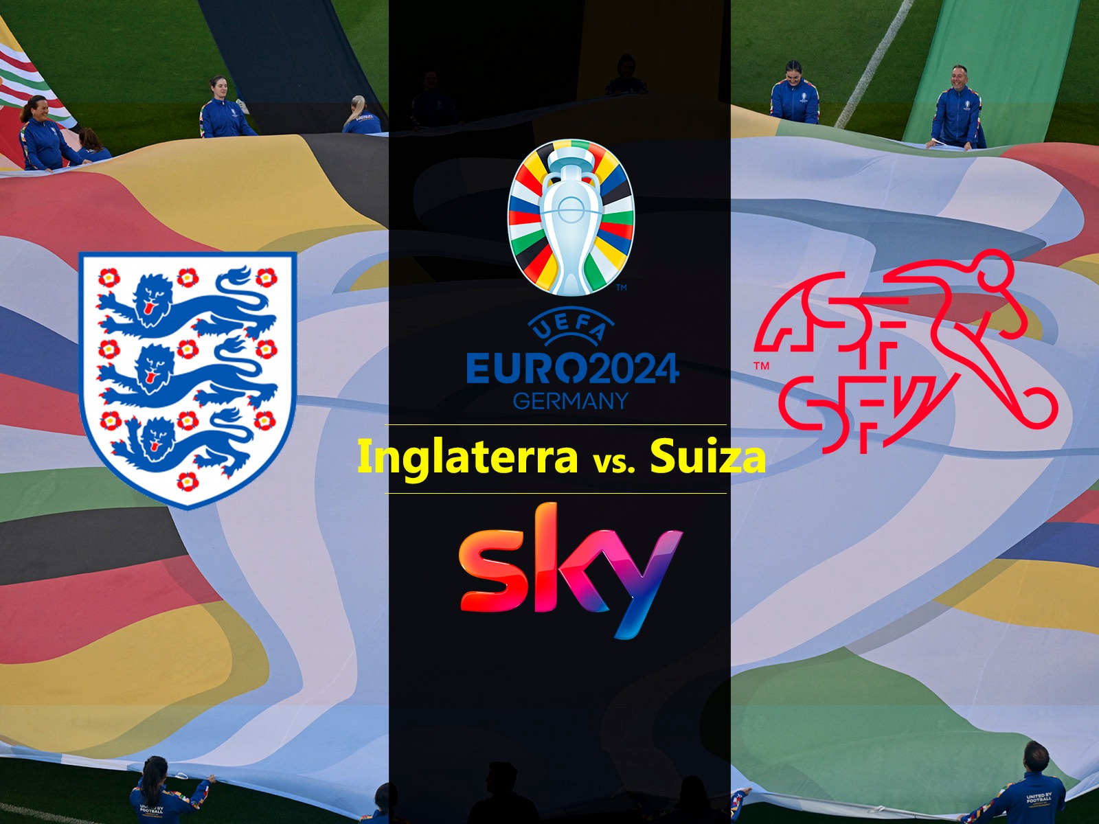 Sigue aquí la transmisión oficial de Sky Sports para ver el partido Inglaterra vs Suiza por Eurocopa 2024. | Foto: AFP / Composición: Héctor Honores