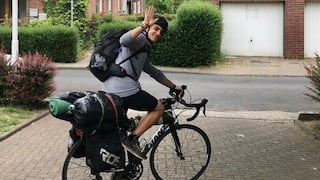 Debido a la pandemia: estudiante viajó en bicicleta durante 48 días para reencontrarse con su familia
