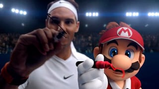 Rafael Nadal y Mario se enfrentan en un partido para presentar Mario Tennis Aces