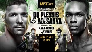 ▷ What time does the fight of UFC 305: Dricus du Plessis vs. Israel Adesanya starts in US, UK, South Africa?
