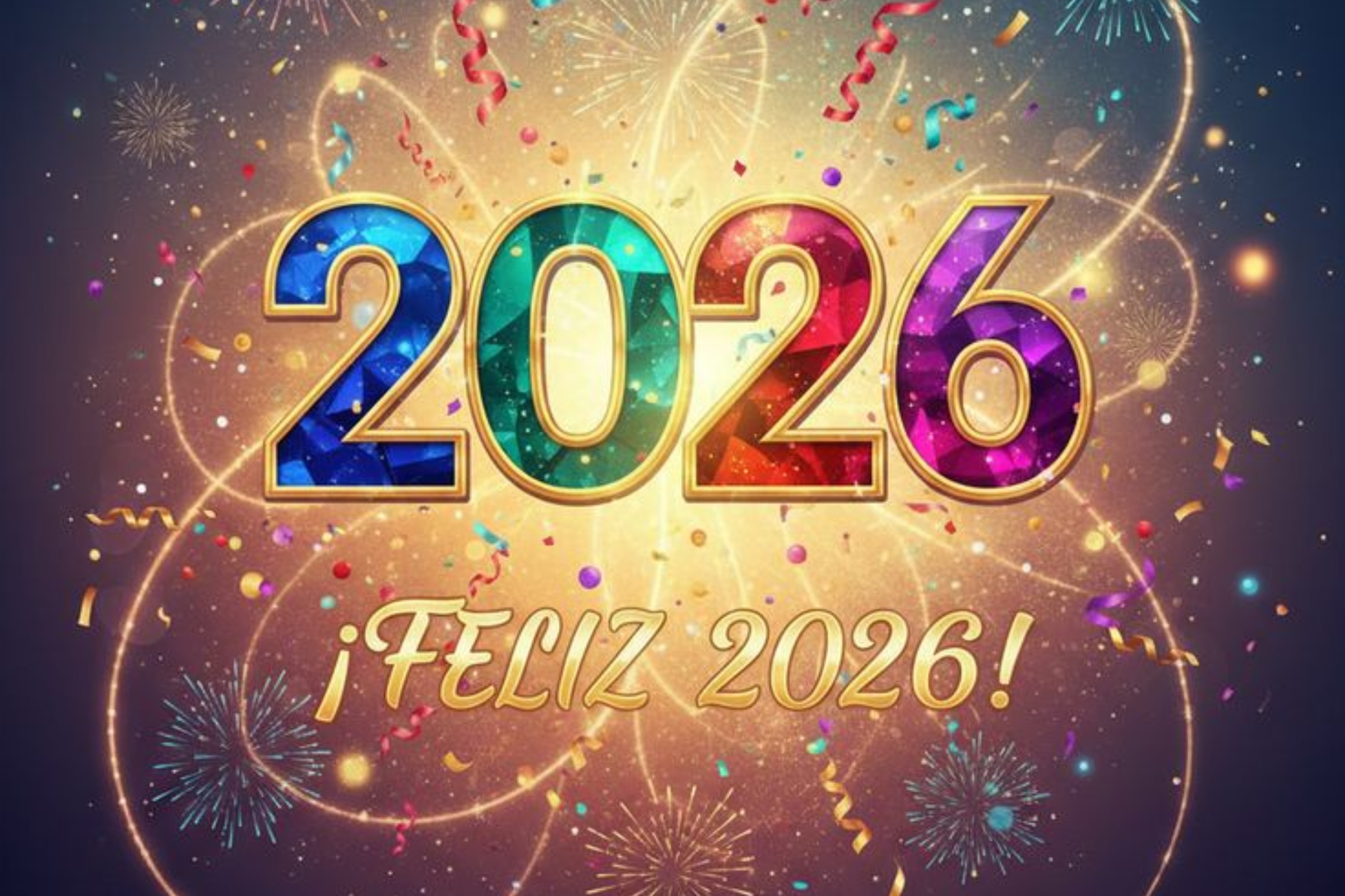 Elige una de estas 20 opciones de tarjetas para desear un ¡Feliz Año Nuevo 2026! este 31 de diciembre y 1 de enero. Compártela en todas las redes sociales. (Foto: Pinterest)