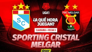 Hora del partido de Sporting Cristal vs. Melgar en el Alberto Gallardo