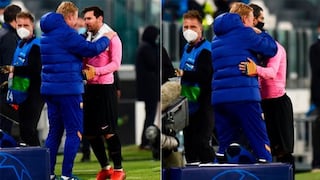 Más que un abrazo: Koeman revela qué le dijo a Messi tras victoria del Barcelona ante Juventus