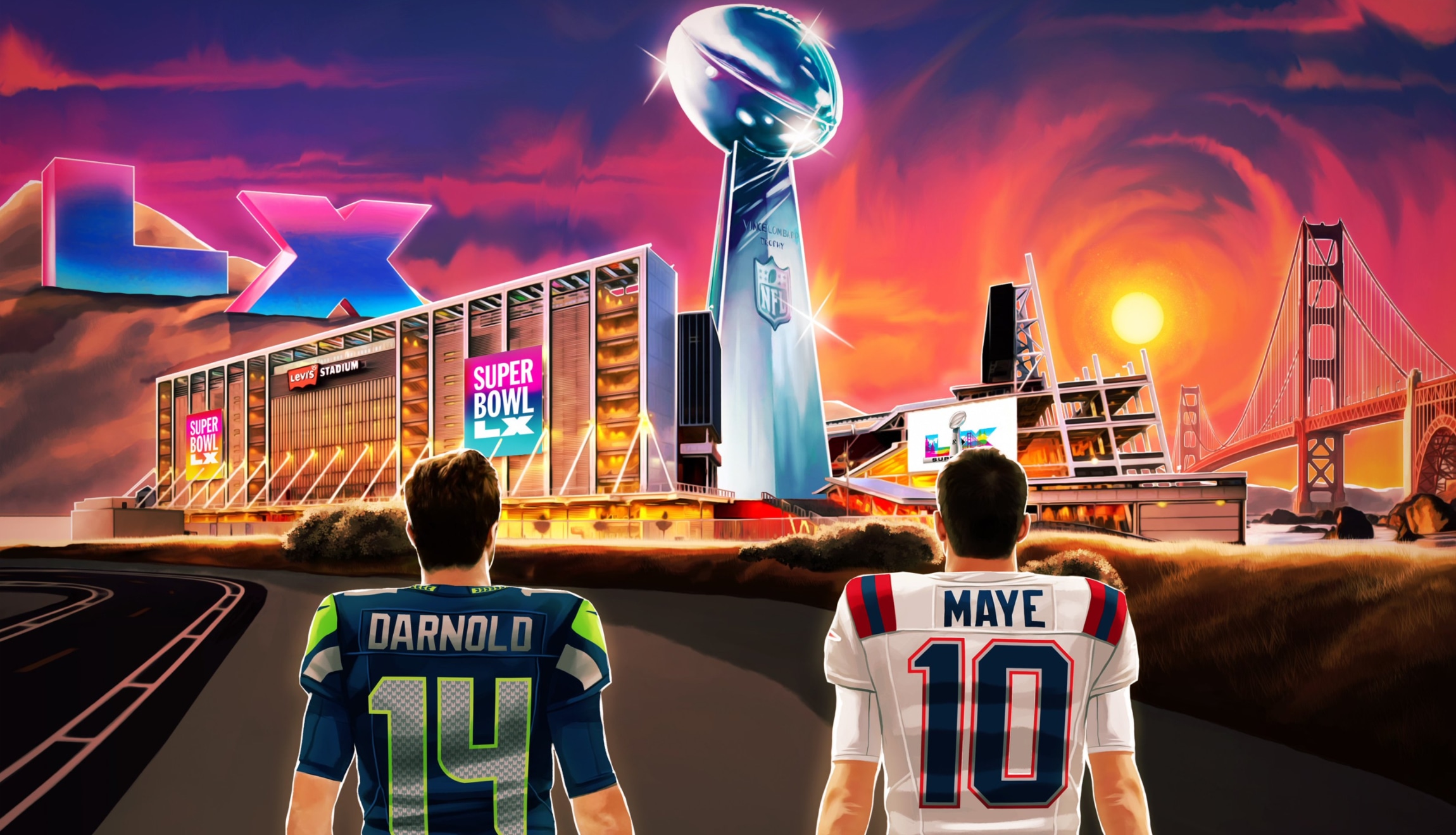 Find out who won Super Bowl 2026 between the New England Patriots and Seattle Seahawks this Sunday, February 8, at Levi's Stadium. (Photo: NFL)
