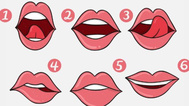 Elige uno de los labios en la imagen del test visual y conoce si eres buen amante