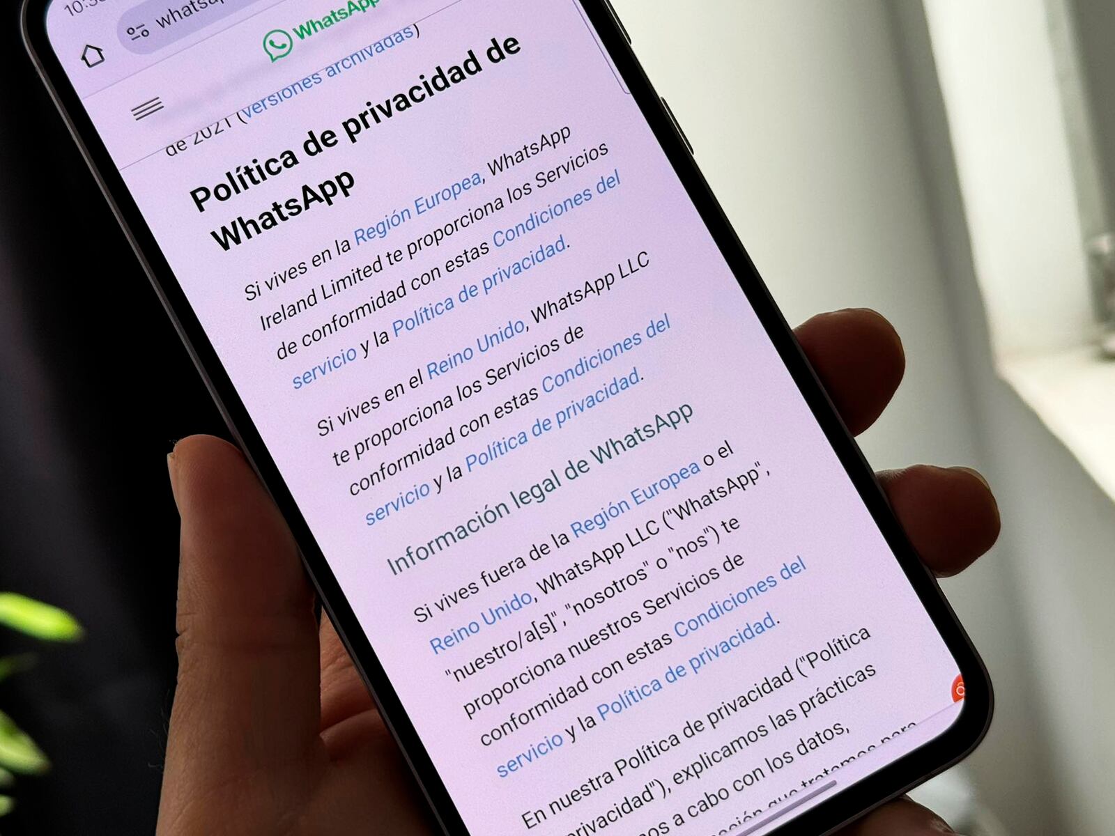 WHATSAPP | Puedes leer todas las condiciones de uso de WhatsApp en su web. (Foto: MAG - Rommel Yupanqui)