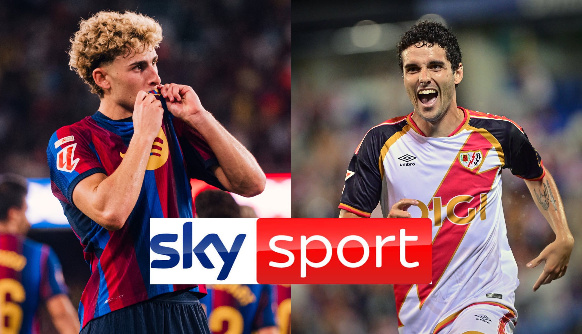 Mira Sky Sports EN VIVO y sigue la transmisión de Barcelona vs. Rayo Vallecano, este lunes 31 de agosto 2026, por la jornada 3 de LaLiga. (Foto: @fcbarcelona / @rayovallecano / Composición Gestión Mix)