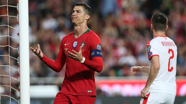 Empate y lesión de Cristiano: Portugal igualó 1-1 con Serbia por las Eliminatorias de la Eurocopa