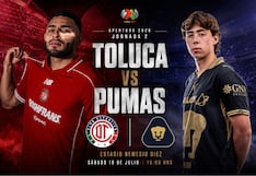 ▷ ¿A qué hora juega y qué canal transmite Toluca vs. Pumas UNAM EN VIVO hoy por el Apertura 2026 de la Liga MX?