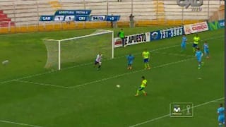 Cristal: Alexis Cossio se falló gol en el último minuto ante Garcilaso
