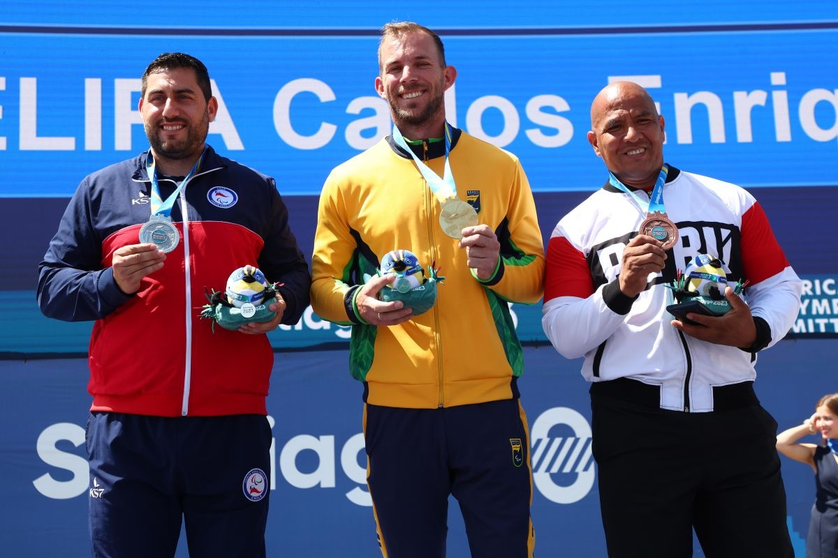 Carlos Felipa logró la medalla de bronce en los Parapanamericanos de Santiago. (ITEA)