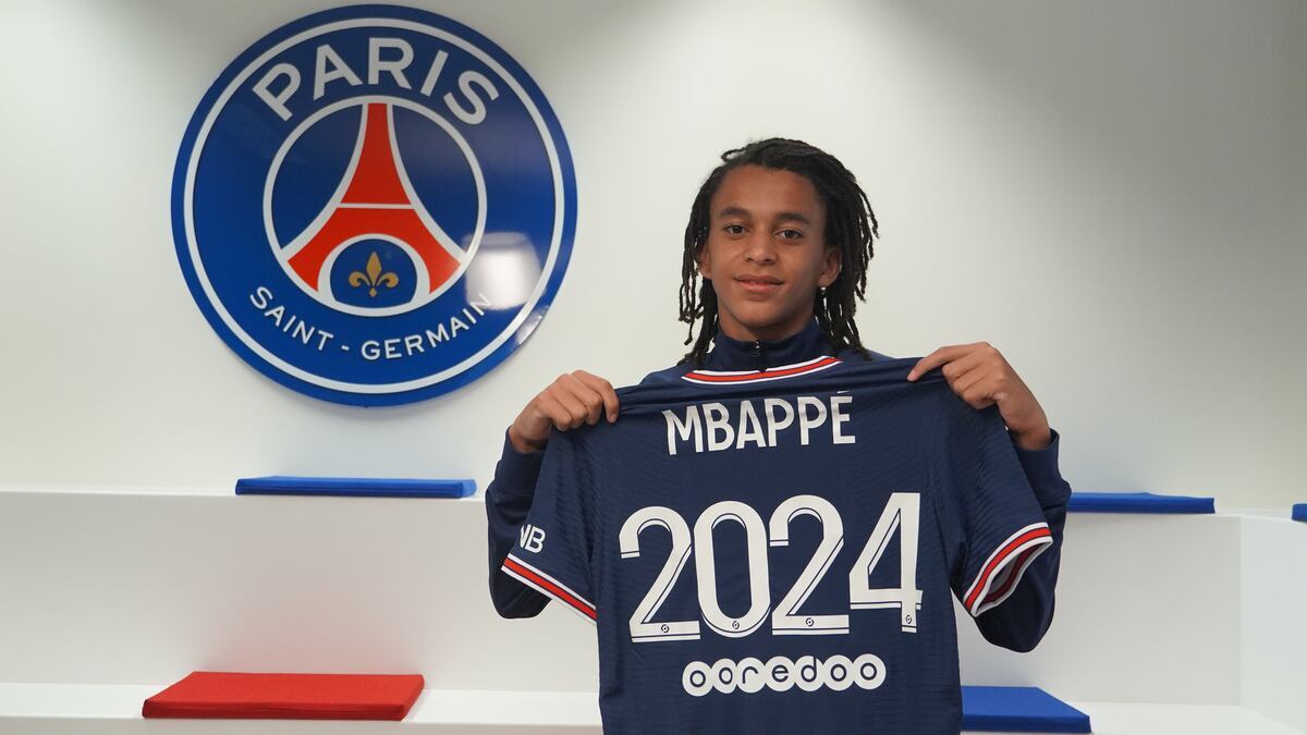 Ethan Mbappé tiene contrato con el PSG hasta el final de temporada. (Getty)