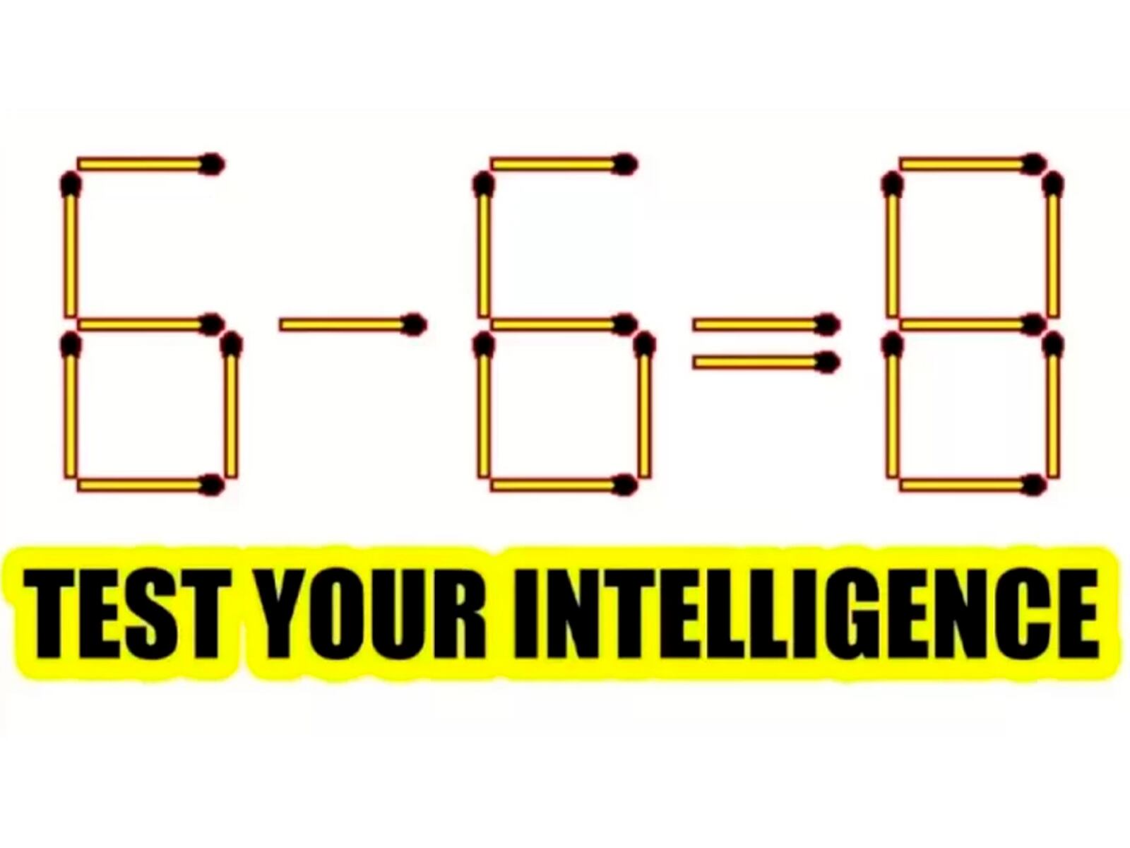 Analiza la imagen y luego de algunos segundos busca cuál fósforo mover para corregir la ecuación del reto viral. | Foto: fresherslive