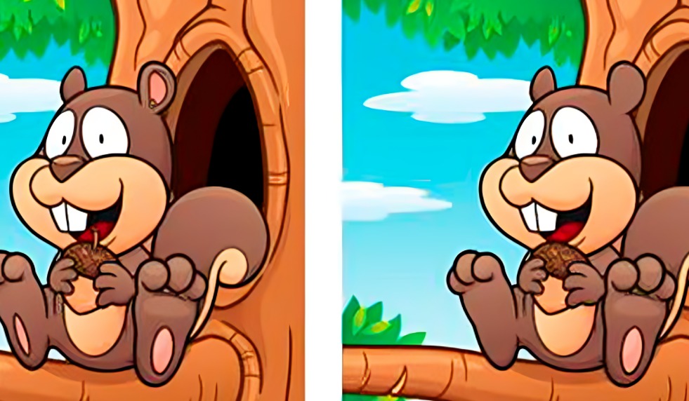 Acertijo visual: Encuentra las 5 diferencias en la imagen de la ardilla ¡Solo 1 de cada 10 usuarios lo consiguen! (Foto: GenialGuru)