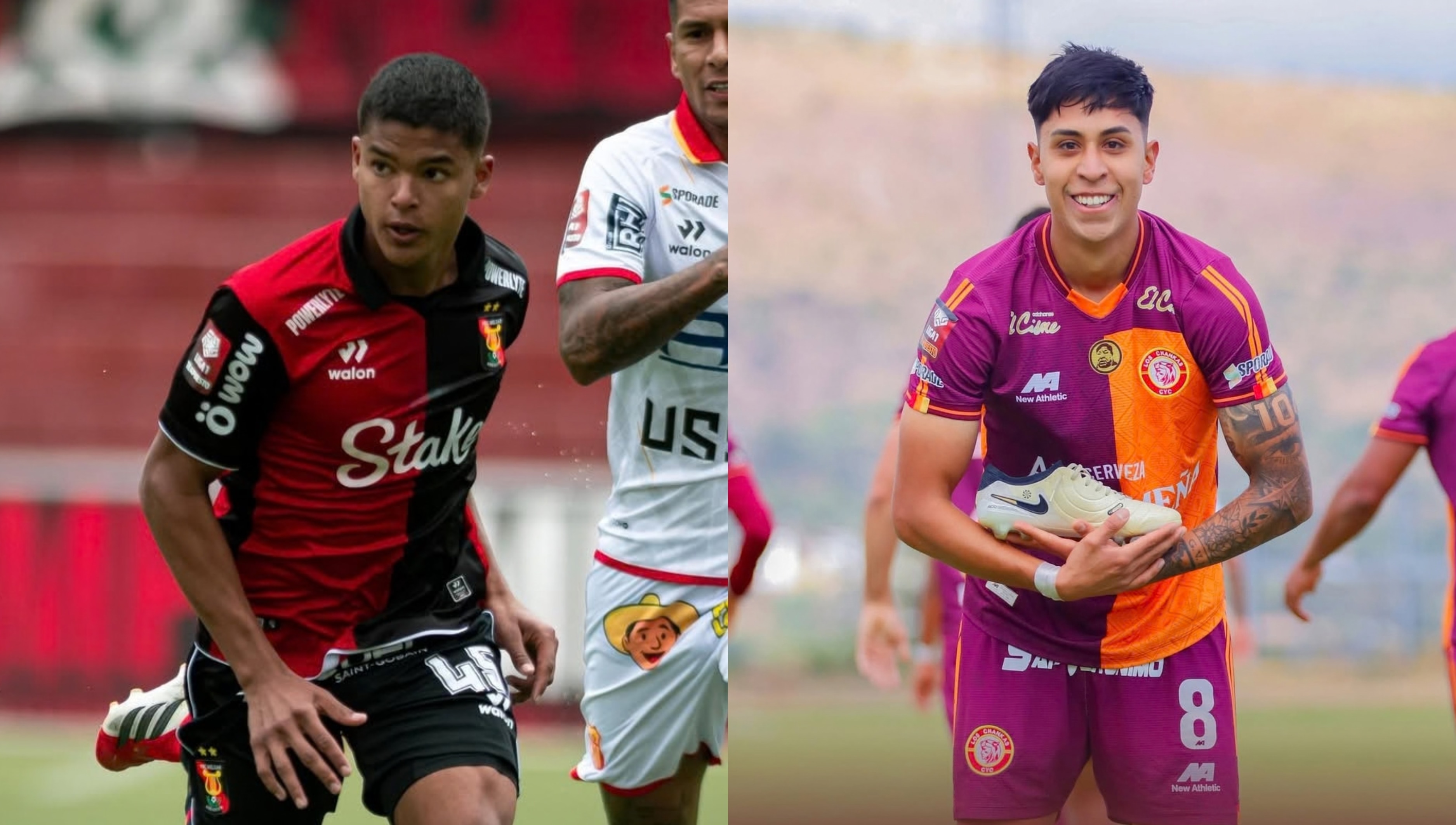 Matías Zegarra y Adrián Quiroz estará con la Selección Peruana durante la fecha FIFA de marzo. (Fotos: Melgar / Los Chankas)