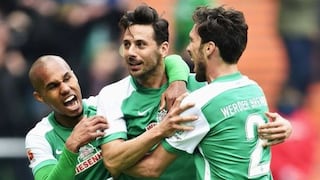 Claudio Pizarro hizo gol y es único anotador histórico de Werder Bremen (VIDEO)