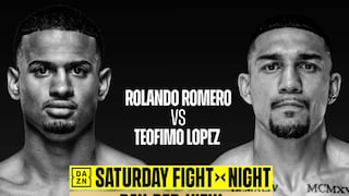 DAZN televisó la pelea de Rolly Romero vs. Teófimo López por boxeo mundial en Las Vegas (22/08/2026)