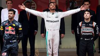 Lewis Hamilton ganó el Gran Premio de Mónaco y celebró con Justin Bieber