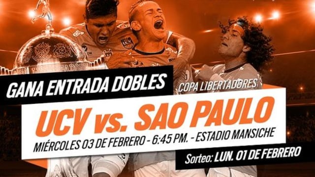 César Vallejo: Depor te regala entradas para el partido ante Sao Paulo