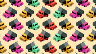 ¿Puedes hallar los camiones distintos al resto en la imagen? Solo un 4 % superó este acertijo visual