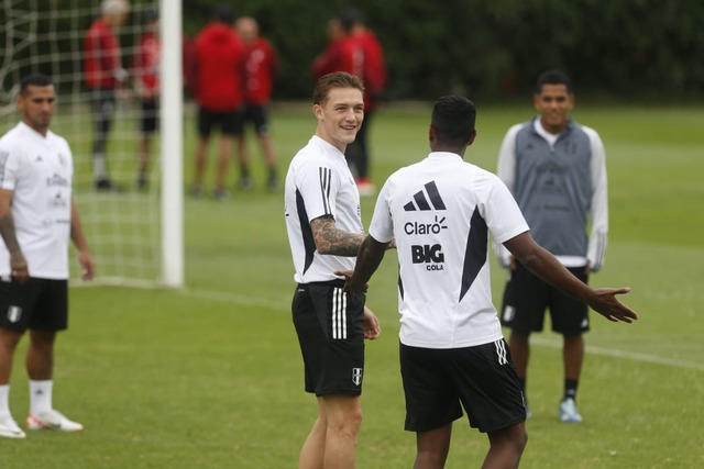 Entrenamiento de la selección peruana de fútbol con miras a la próxima fecha doble por las eliminatorias 2026. (Foto: Mario Zapata Nieto / @photo.gec)