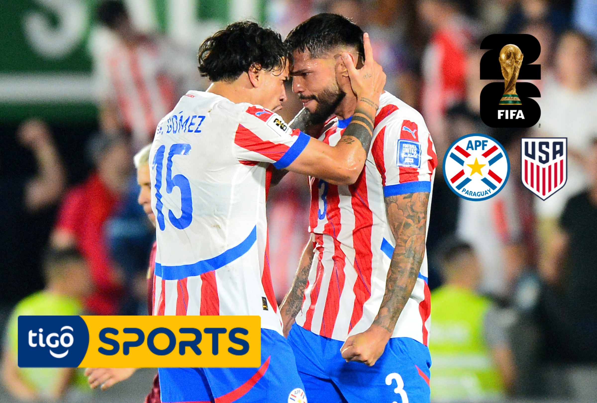 LOS ÁNGELES, CALIFORNIA (ESTADOS UNIDOS), 12/06/2026.- Cobertura oficial de TiGo Sports EN VIVO ONLINE para ver el partido entre Paraguay y Estados Unidos, este domingo 12 de junio, por la fecha 1 del grupo D del Mundial 2026 en el SoFi Stadium de Los Ángeles, California. FOTO DE DANIEL DUARTE PARA AFP
