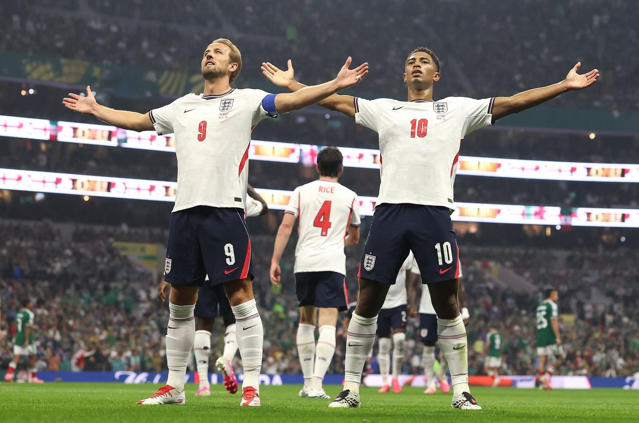 Harry Kane y Jude Bellingham fueron claves para derrotar a México en octavos de final. (Foto: Facebook)