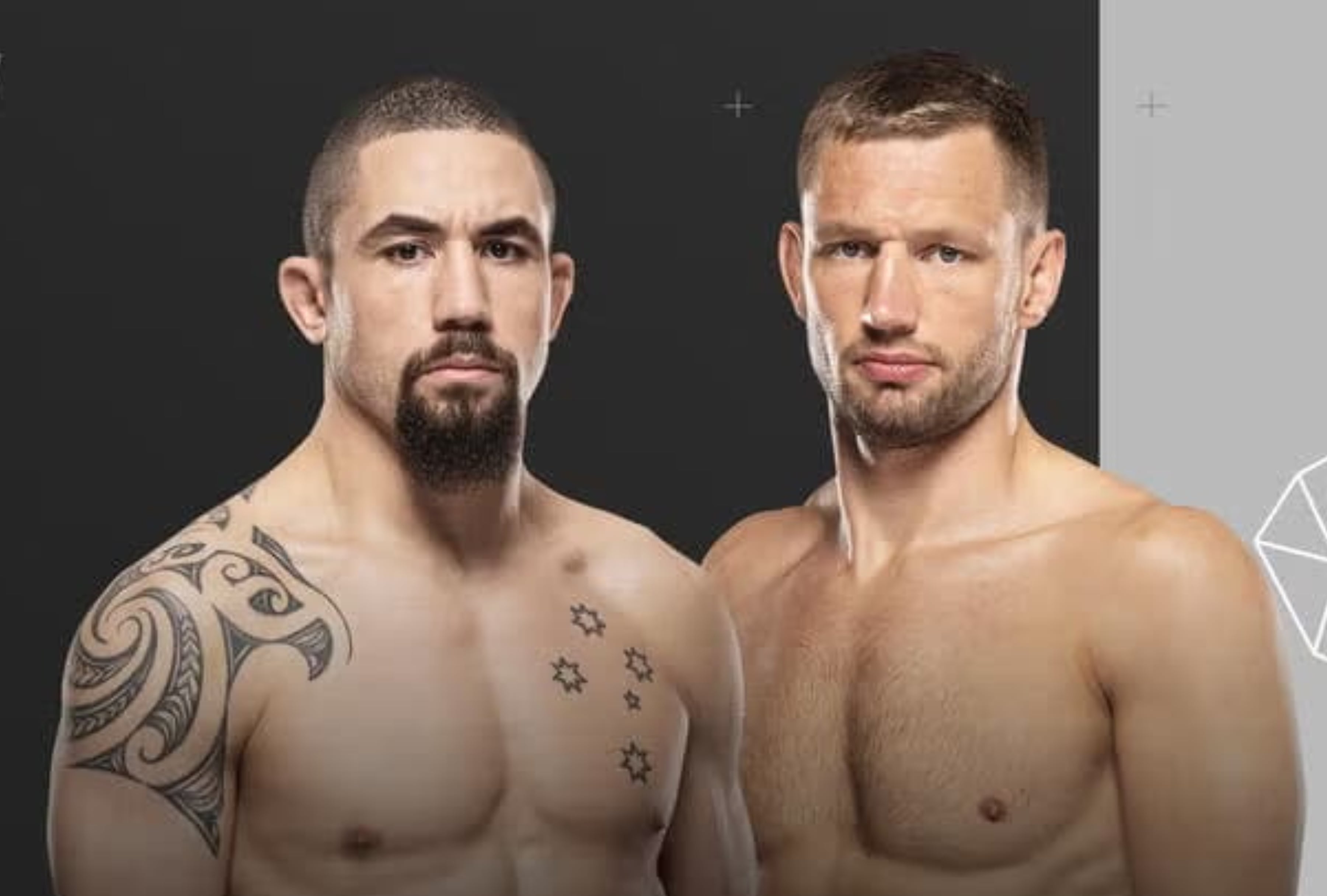Robert Whittaker and Reinier de Ridder face off in an explosive night of UFC Fight Night. Check out the international schedules and don't miss any of the fights on the main card. | Photo by @ufc / Instagram
